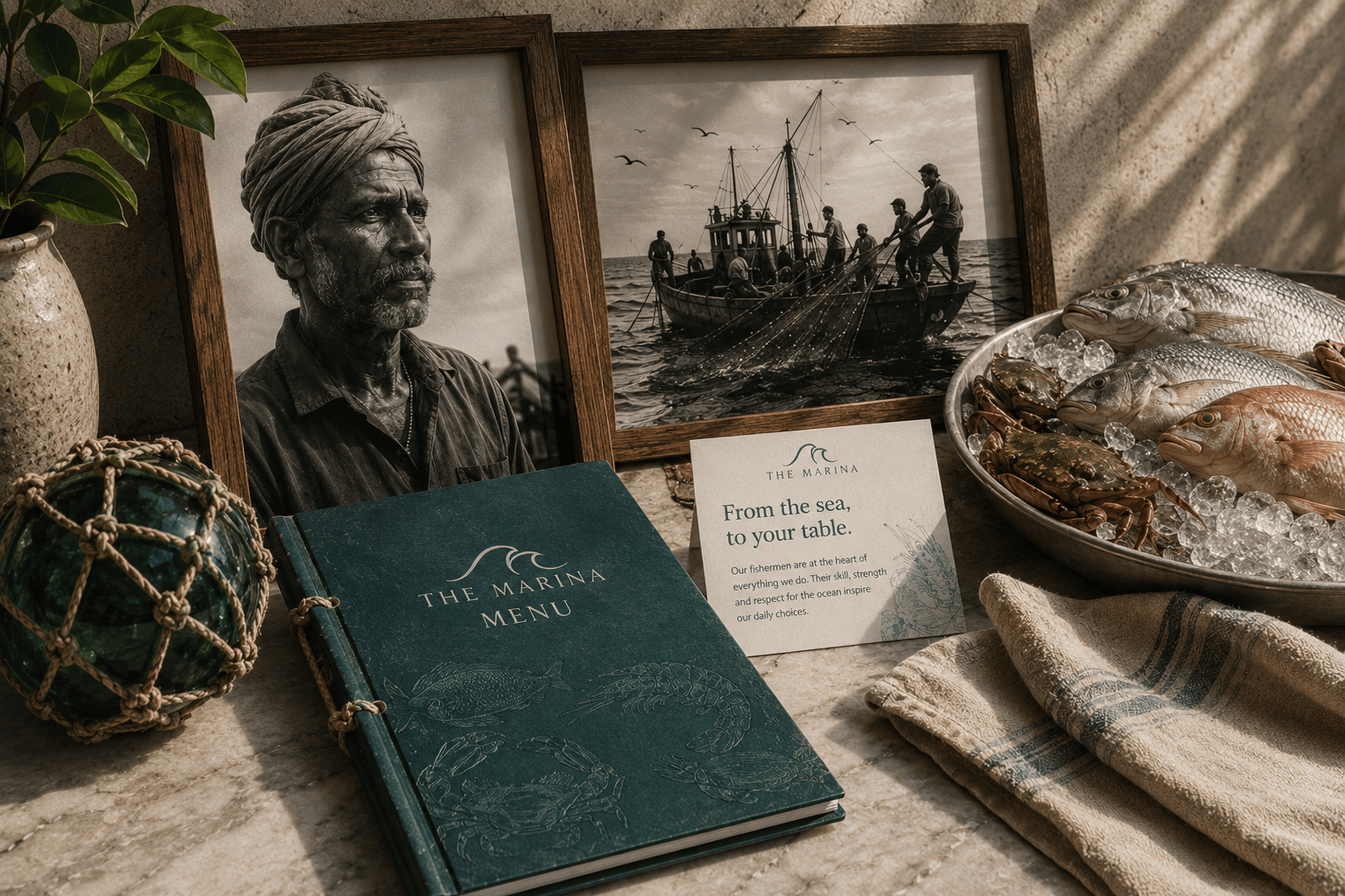 The Marina book and photo frame